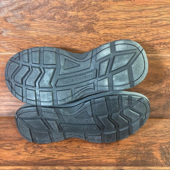 Skechers Melbo Sandals Mens 8 51569 Black Charcoal Memory Foam Lightweight - Picture 5 of 5